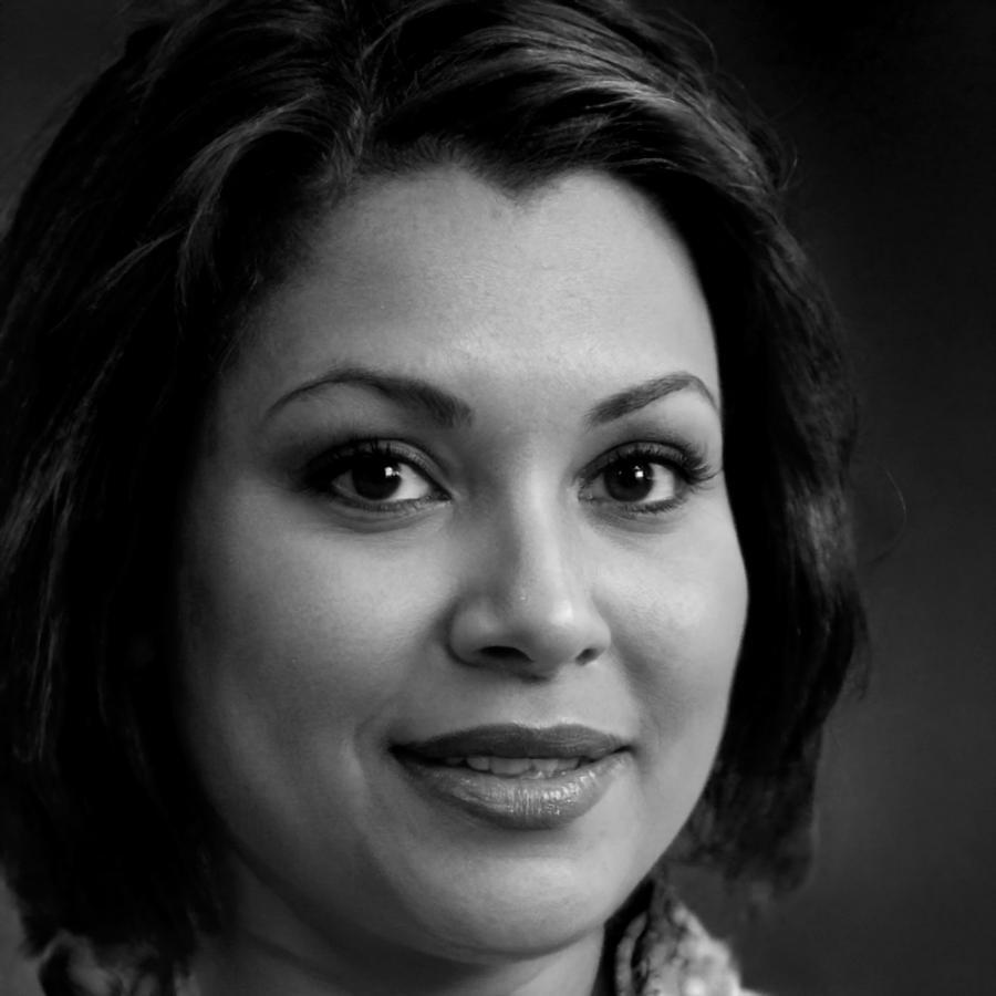 Professional business consultant reviewing financial planning documents