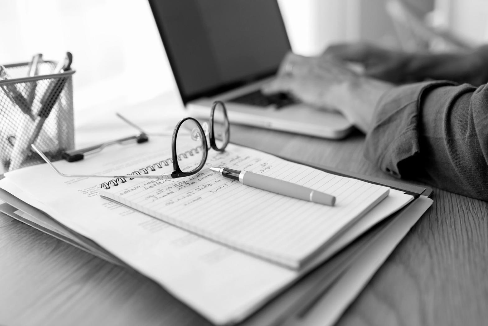 Business professionals analyzing financial data and charts